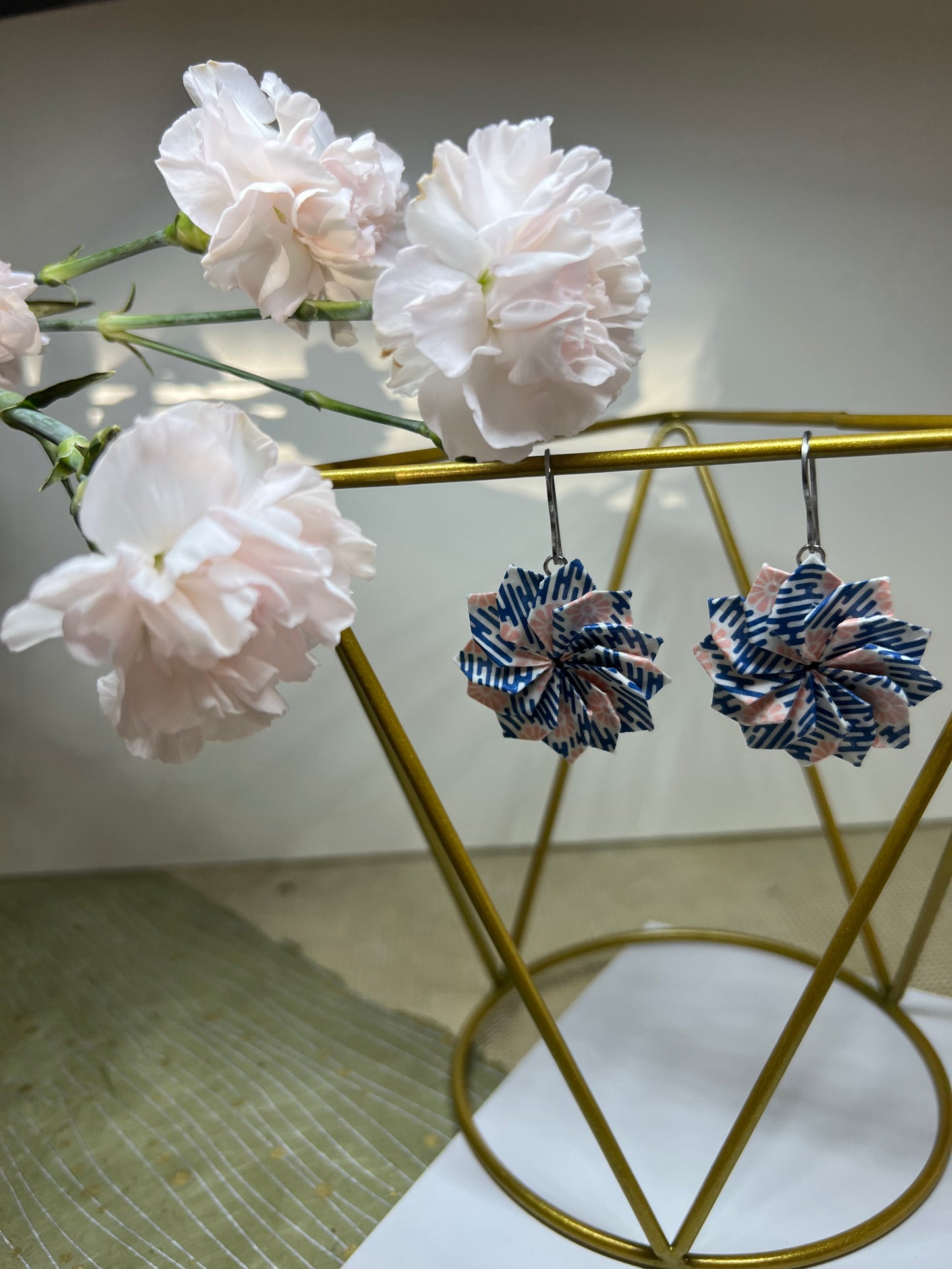 Origami Dahlia earrings