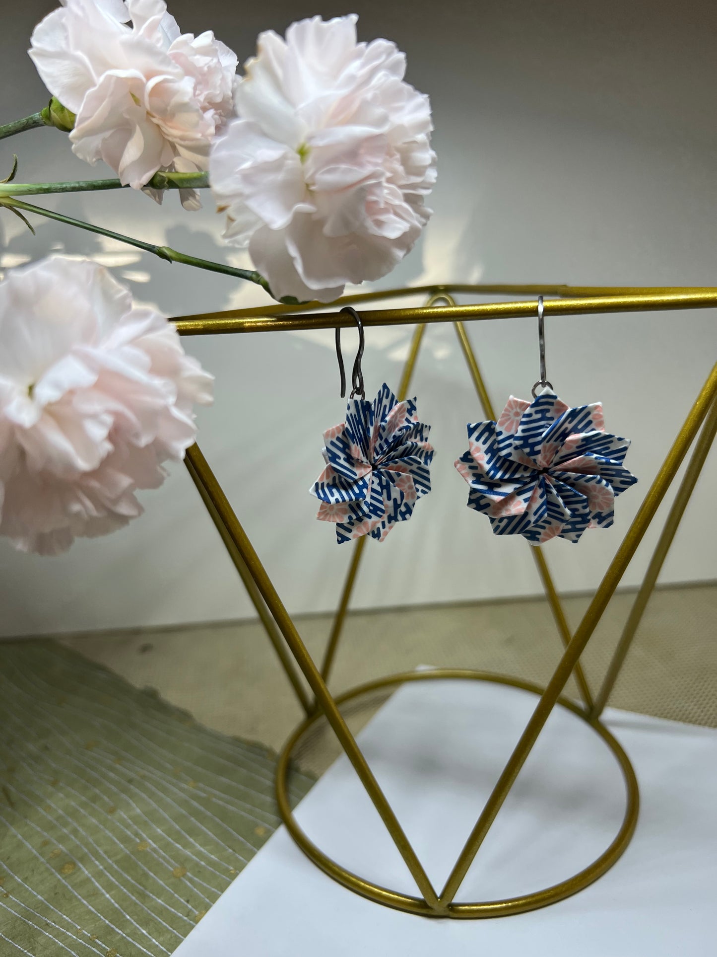 Origami Dahlia earrings